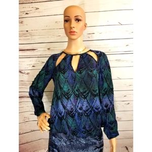 Ecote Boho Multicolor Blouse Size XS Urban Outfitters